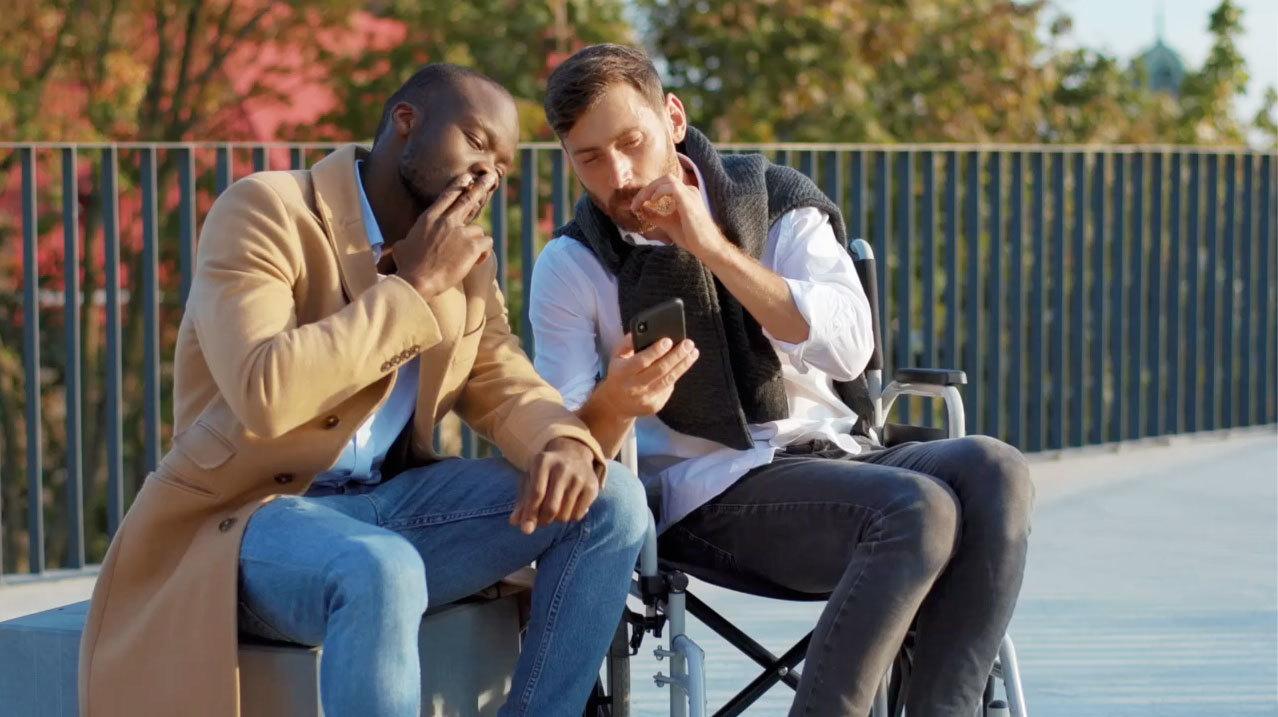 two men smoking pot